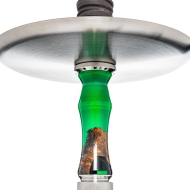 INVI - Recursion Handcut Edelstahl Shisha - Grün / Grau