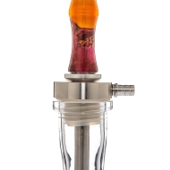 INVI - Recursion Handcut Edelstahl Shisha - Orange / Pink