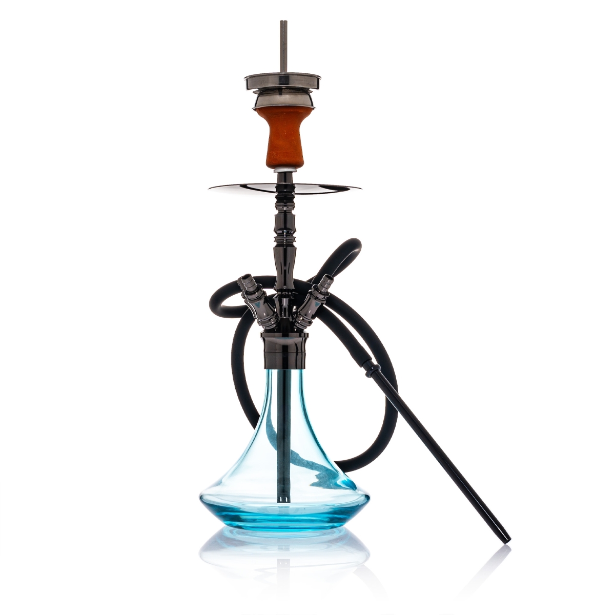 Kaya Shisha - 480CC INOX Giza Gunmetal 4S - Seablue