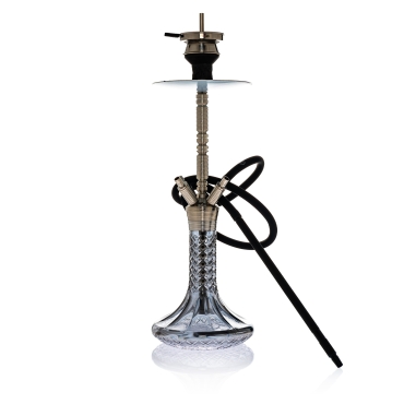 WD Hookah - Edelstahl Shisha Set G45-14 - Grey