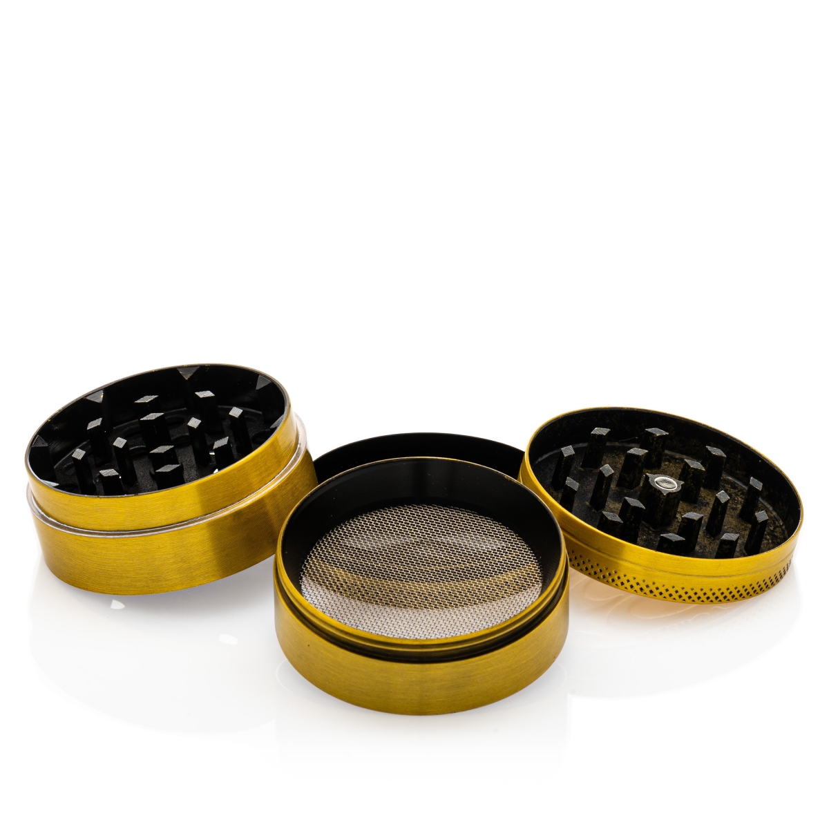 Grace Glass Amsterdam | Mix Grinder mit Ganesha und OM Logo 4-teilig - D:50mm