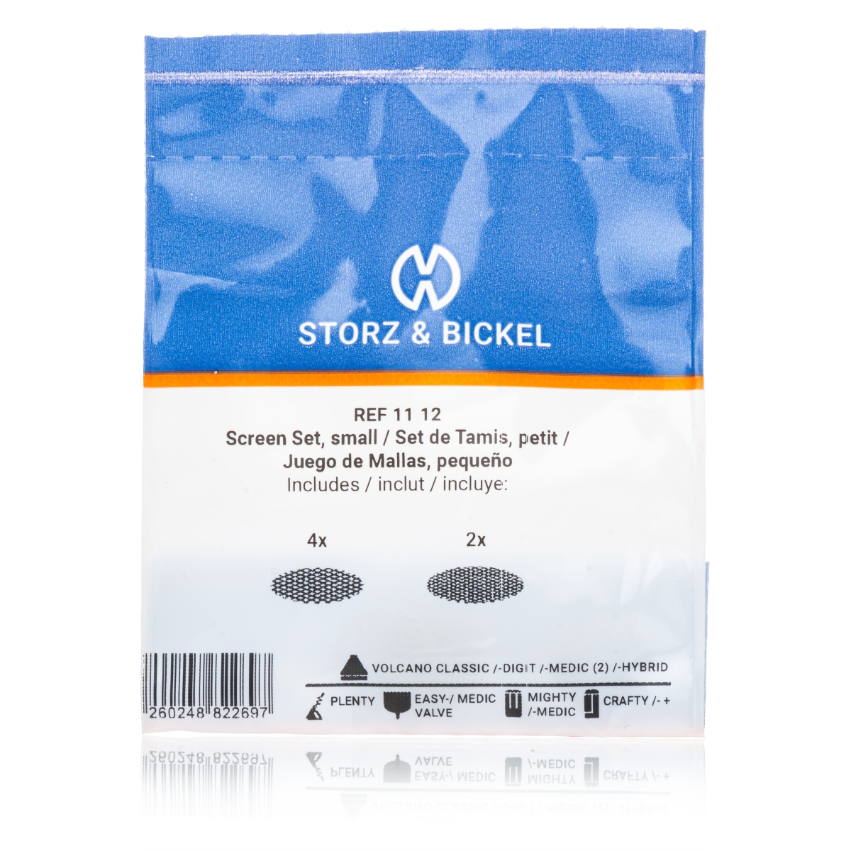 Siebeset für Volcano Crafty Mighty Plenty Easy Set 1x6Stk grob+normal D 15mm