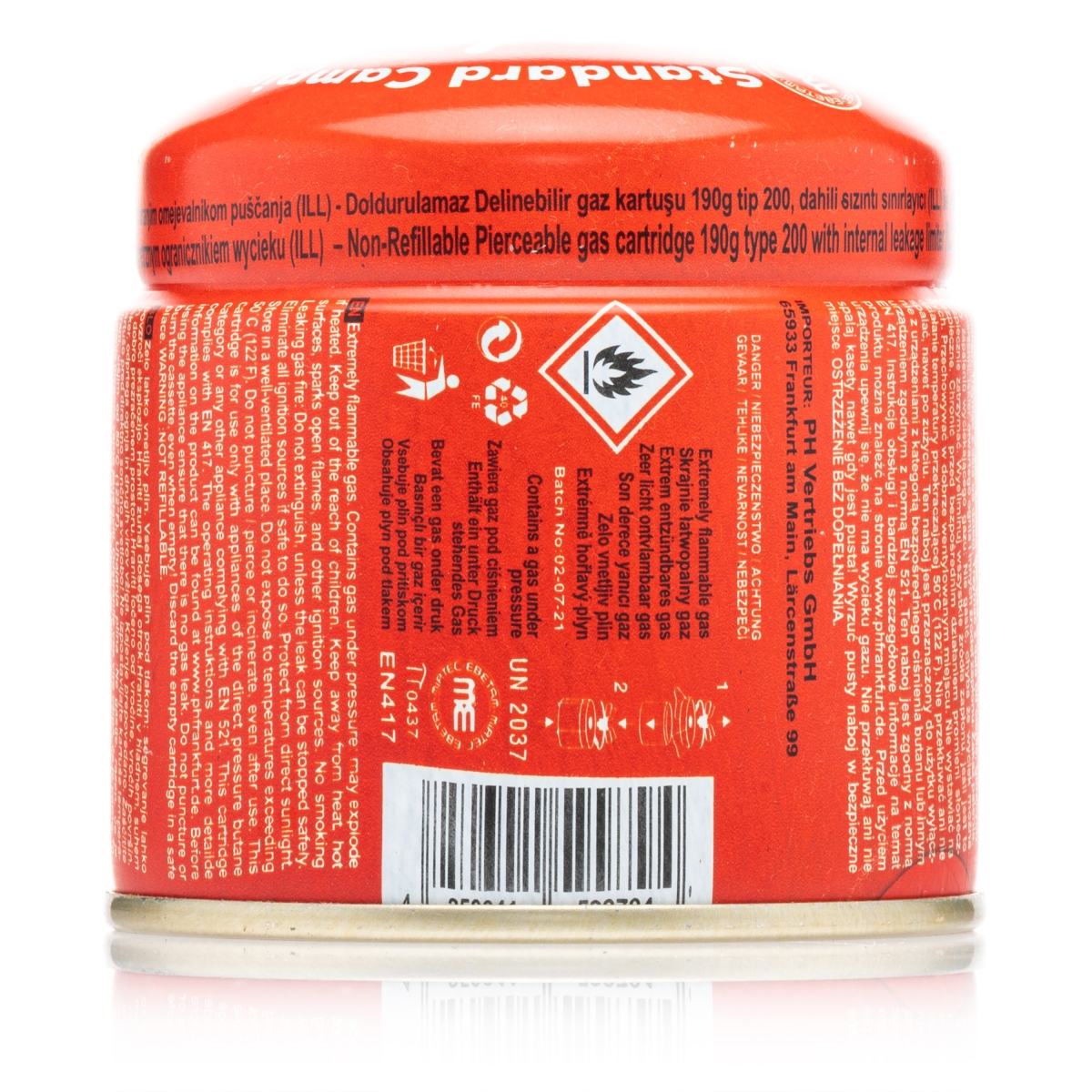 Gaskartusche 190g pH