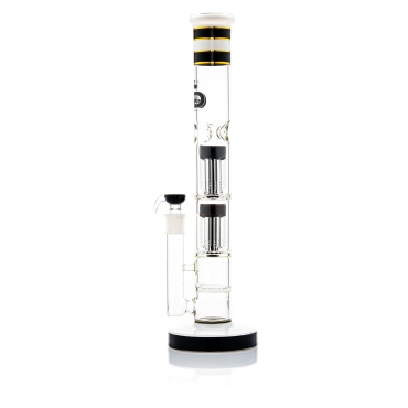 Grace Glass | Tower Black Barrel Tree arm perc Bong