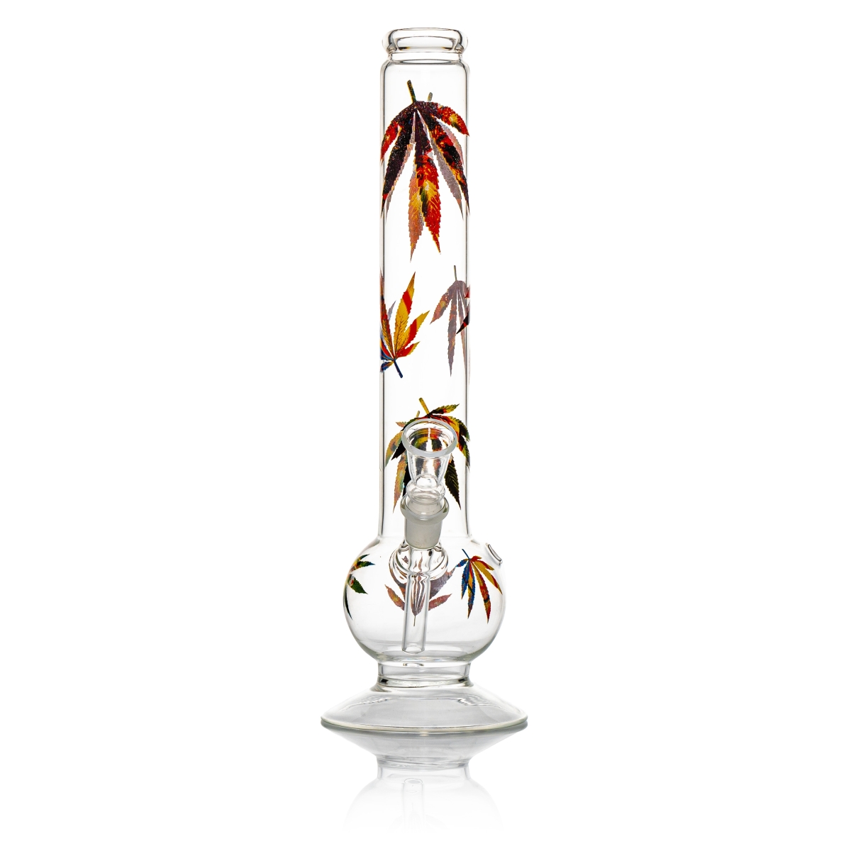 Bouncer Multi Leaf Glass Bong - H:38cm - D:50mm - Socket: 18.8mm