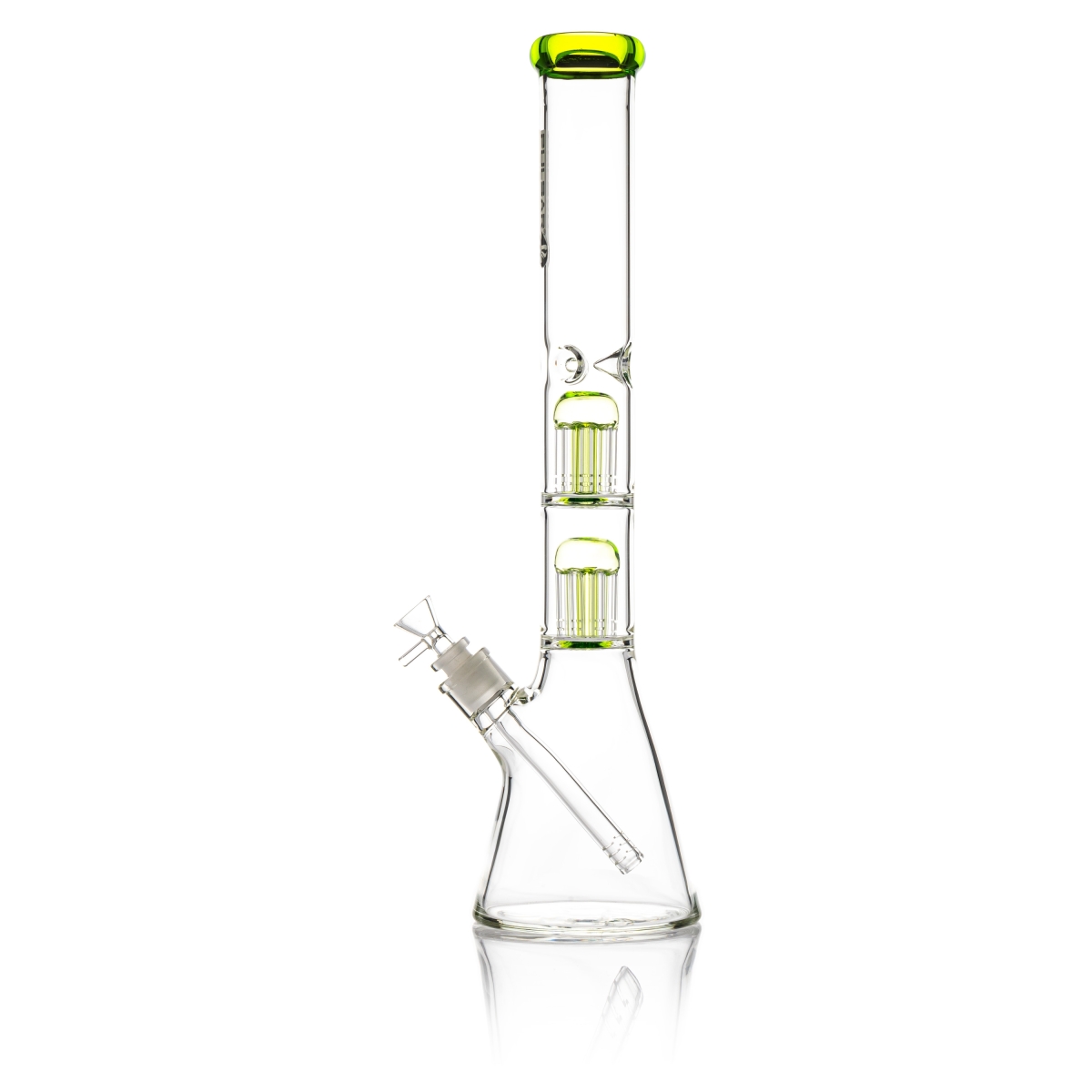 Pulsar - Dual Jellyfish Perc Bong - 47cm / 14mm F Colors Vary