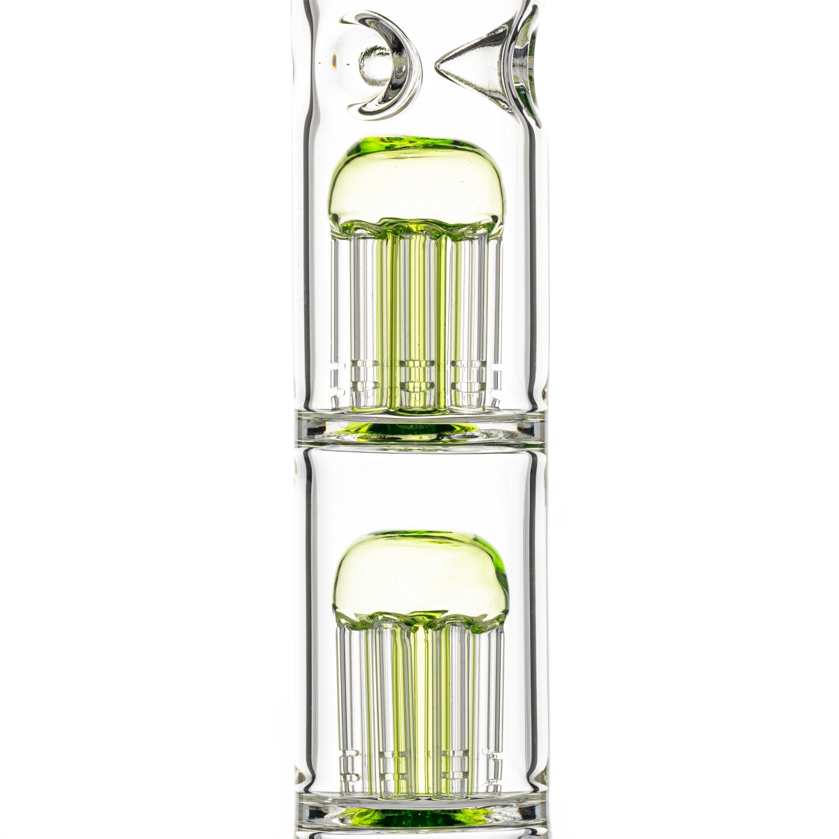Pulsar - Dual Jellyfish Perc Bong - 47cm / 14mm F Colors Vary