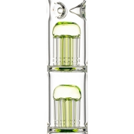 Pulsar - Dual Jellyfish Perc Bong - 47cm / 14mm F Colors Vary