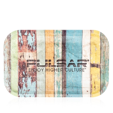 Pulsar - Metal Rolling Tray - 11'' x 7'' / Wood Grain