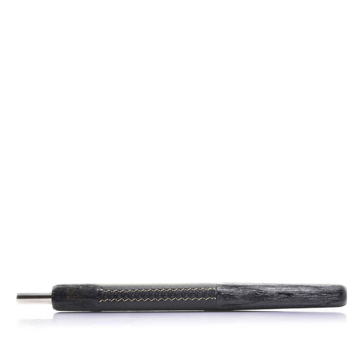 Wookah - Wooden Mouthpiece - Nox Leather Black