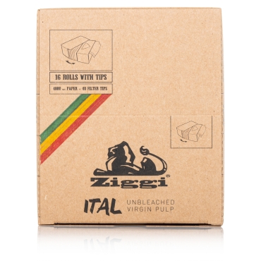 Ziggi - Rolls + Tips ITAL Slim Box 16