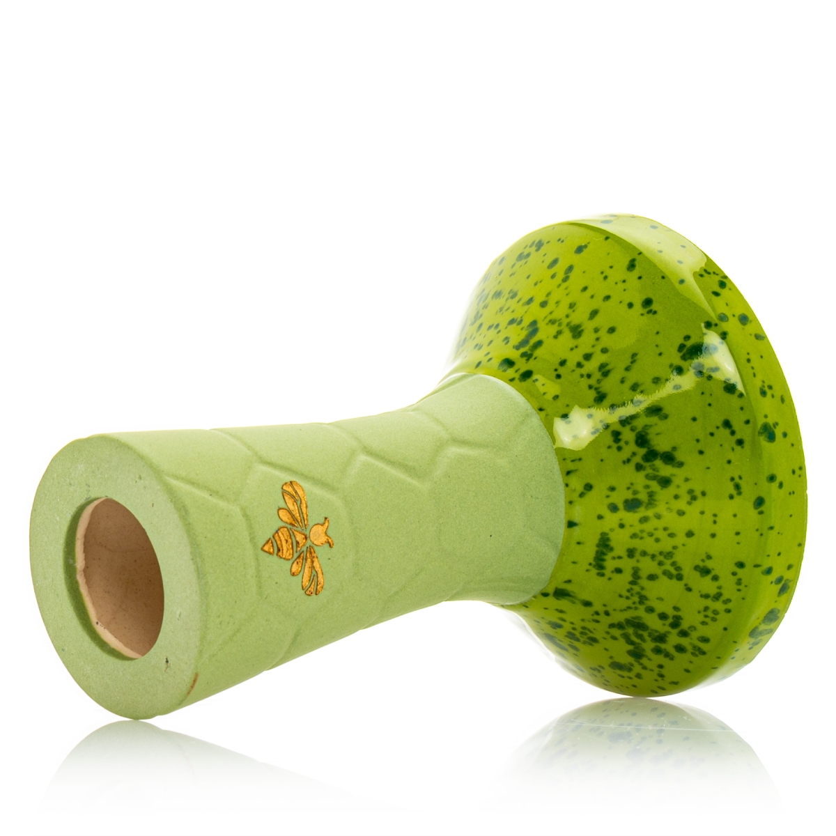Bee Hookah Phunnel Olive - Half Glazed Lime Blue
