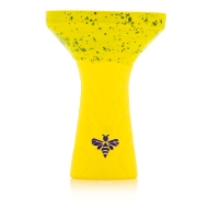 Bee Hookah Phunnel Yellow - Half Glazed Lime Dark Green