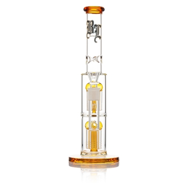 Black Leaf Icebong 2x 8-Arm Baumperkolator amber H 355mm D: 60/39mm NS 19 WS 4mm