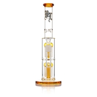 Black Leaf Icebong 2x 8-Arm Baumperkolator amber H 355mm D: 60/39mm NS 19 WS 4mm
