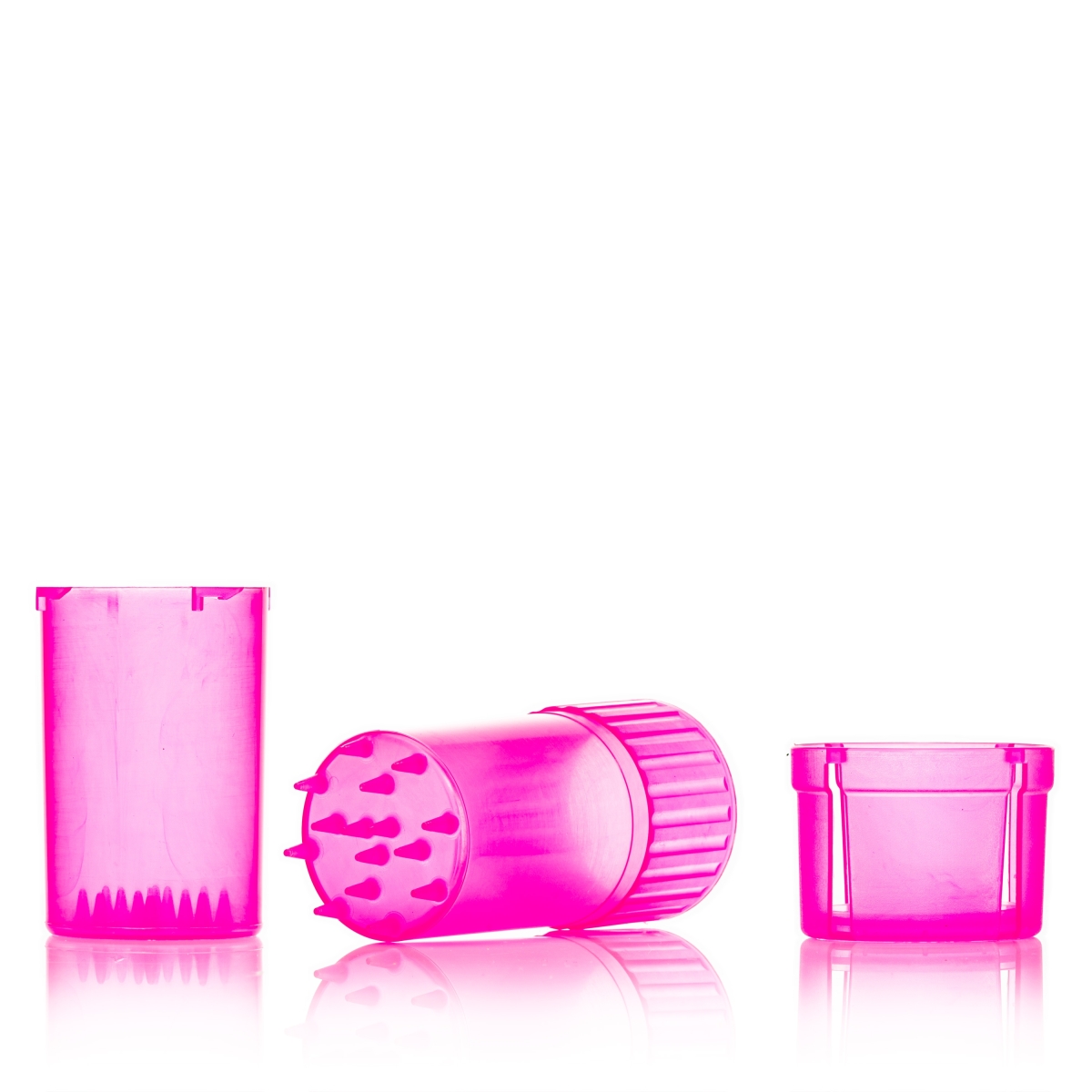 Medtainer Storage Container / Grinder - Transparent Pink