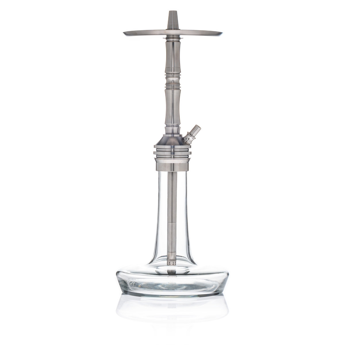 Moze Varity Lounge Silver - Clear Bowl - Silver Steel