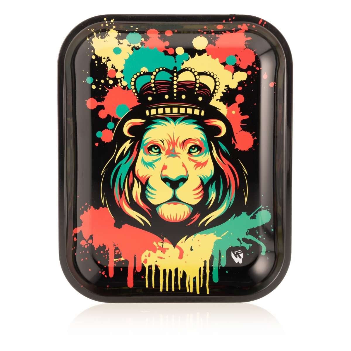 Rolling Tray Rasta Stencil Lion