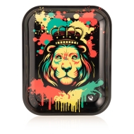 Rolling Tray Rasta Stencil Lion