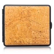 Zigaretten Etui Kork Rahmen schwarz