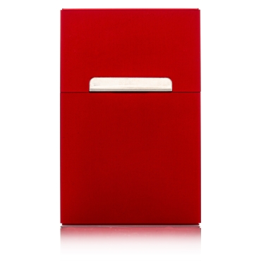 Zigarettenbox - Alu 85mm - Rot
