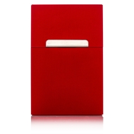 Zigarettenbox - Alu 85mm - Rot